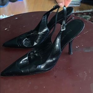 Enzo Angiolini Black Sling back Heels